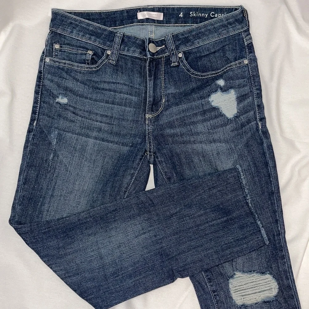 🔥 SALE Lauren Conrad Skinny Capri Denim Jeans | Size 4